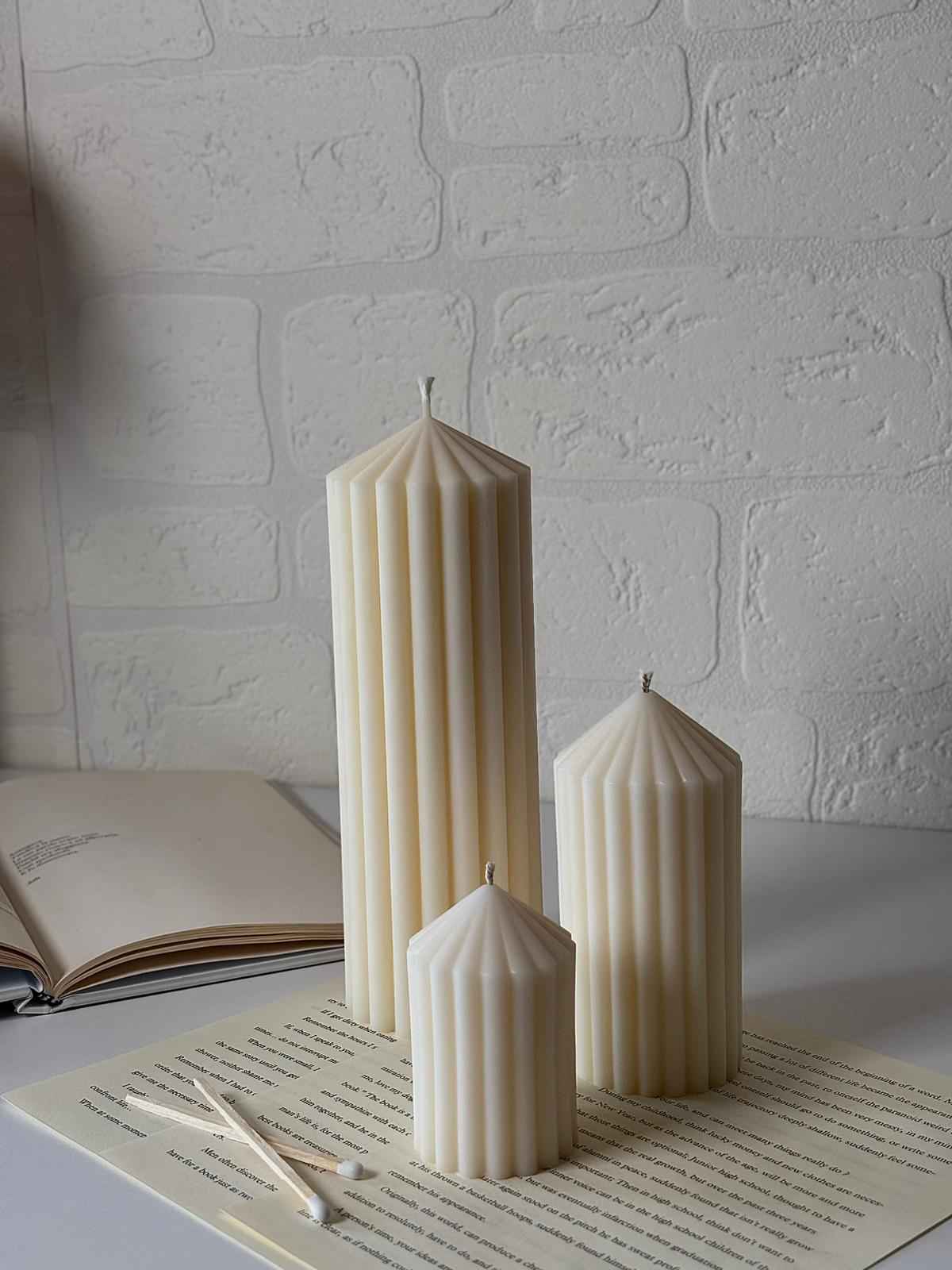 Candela a Colonna Rigata